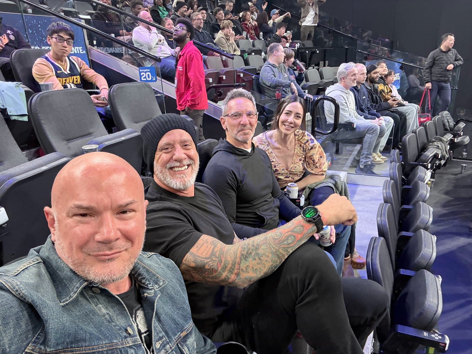 LA Clippers game with Giant President Michael Turturro, Jim Mitchell, and AE Kaila