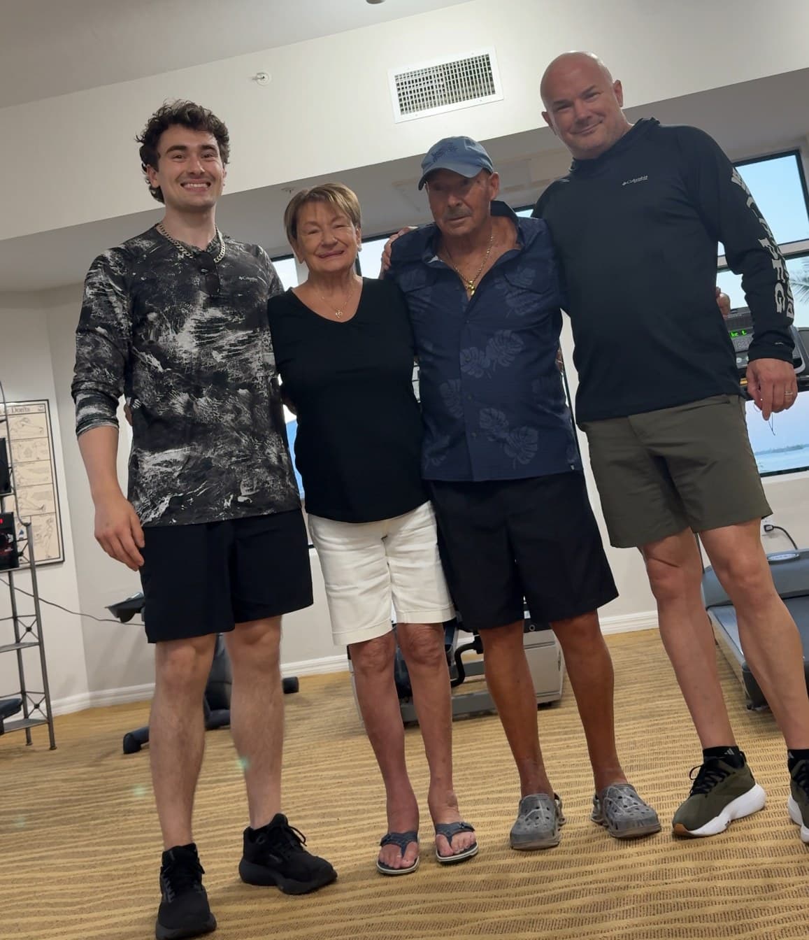 Jaden, Mom and Dad, and Bill Thomas